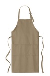 Easy Care Extra Long Bib Apron with Stain Release