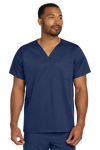 Unisex Chest Pocket V-Neck